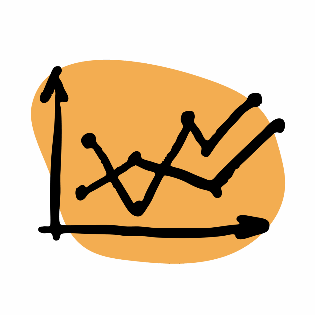 Icon representing data driven insights and analytics