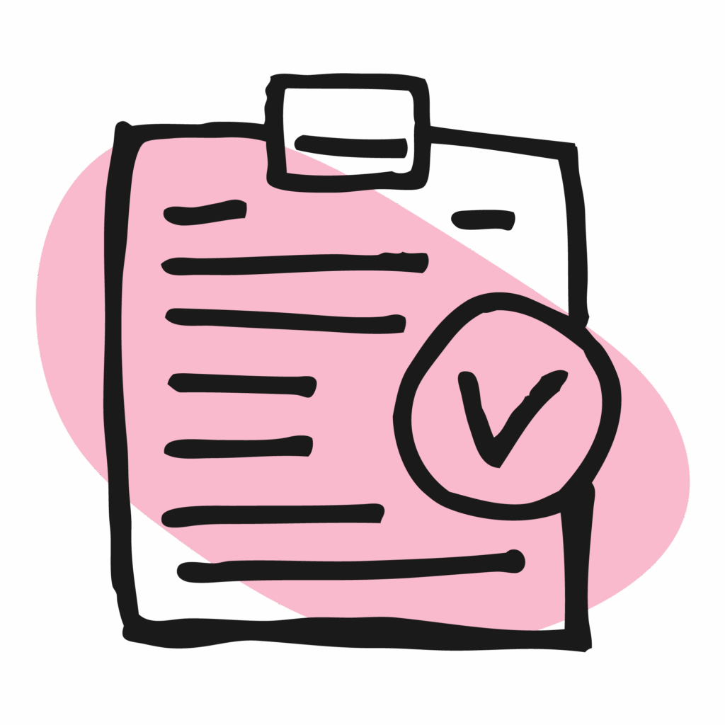 icon representing test preparation